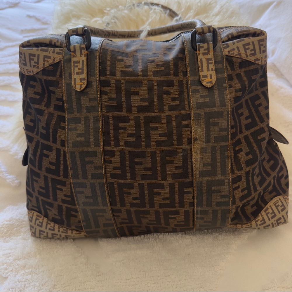 Fendi Black and Brown FF Tote Bag - Picture 1 of 6